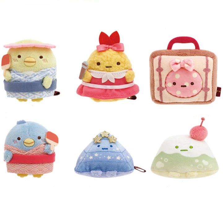 San-X Set of 6 Sumikko Gurashi Tenori Plush Toy Hotel New Sumikko MO32501