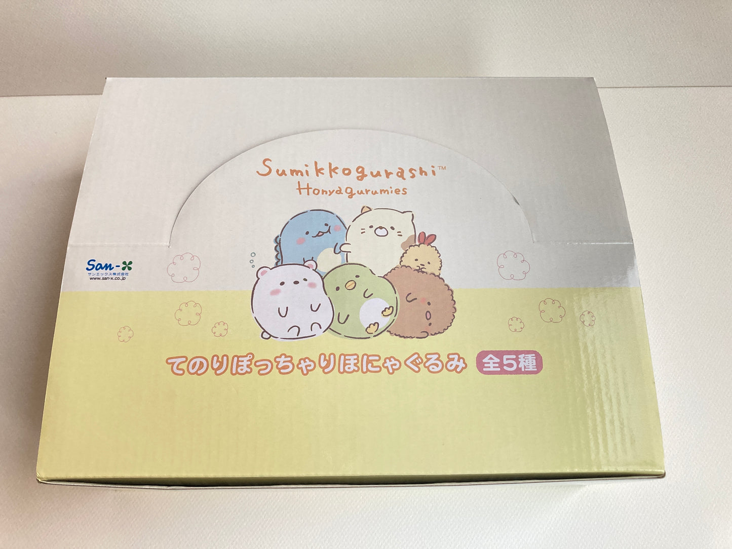 San-X Set of 5 Sumikko Gurashi Tenori Chubby Plushie Stuffed Toy MF78401