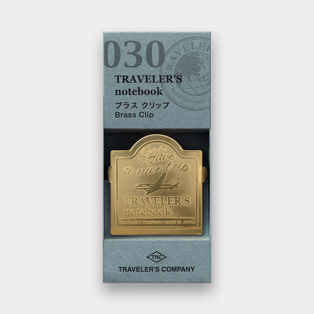 Traveler's Notebook Brass Clip Airplane 43090006 Midori