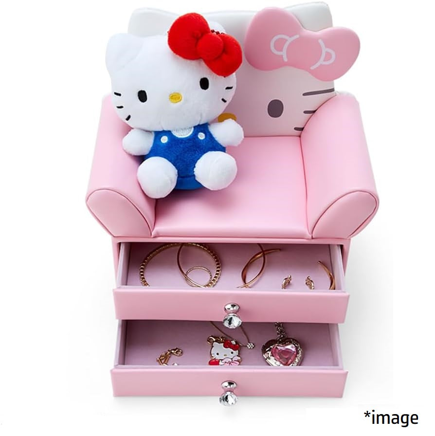 Hello Kitty Sanrio characters Sofa-shaped accessory case with 2 drawers 896365