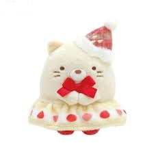 San-X Set of 6 Sumikko Gurashi Tenori Plush Toy Strawberry Christmas MO22601