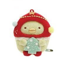 San-X Set of 6 Sumikko Gurashi Tenori Plush Toy Strawberry Christmas MO22601