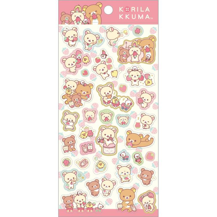 San-X Rilakkuma Stickers 1 Sheet