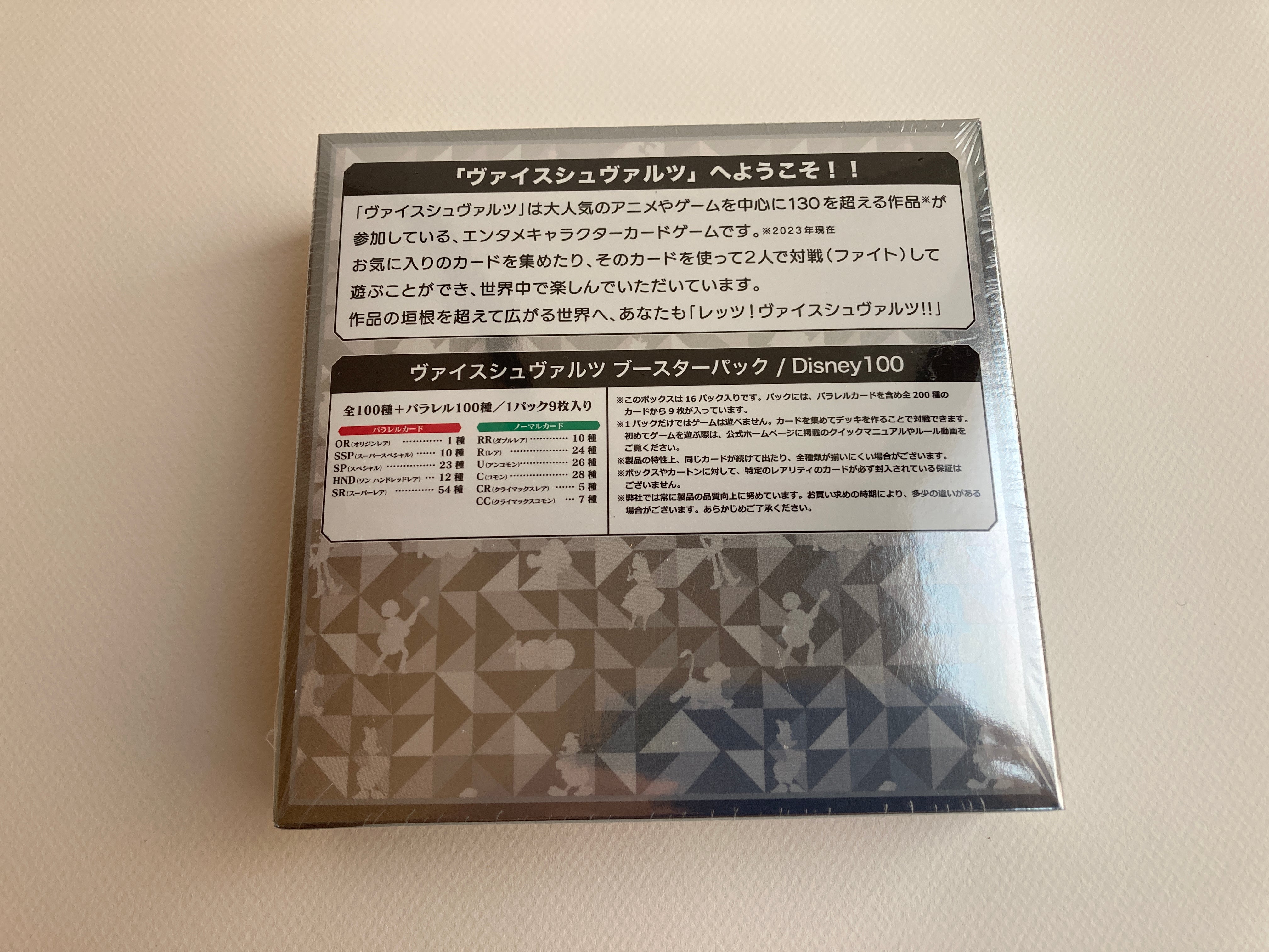 Weiss Schwarz Booster Pack Disney 100 Years of Wonder Box Japanese