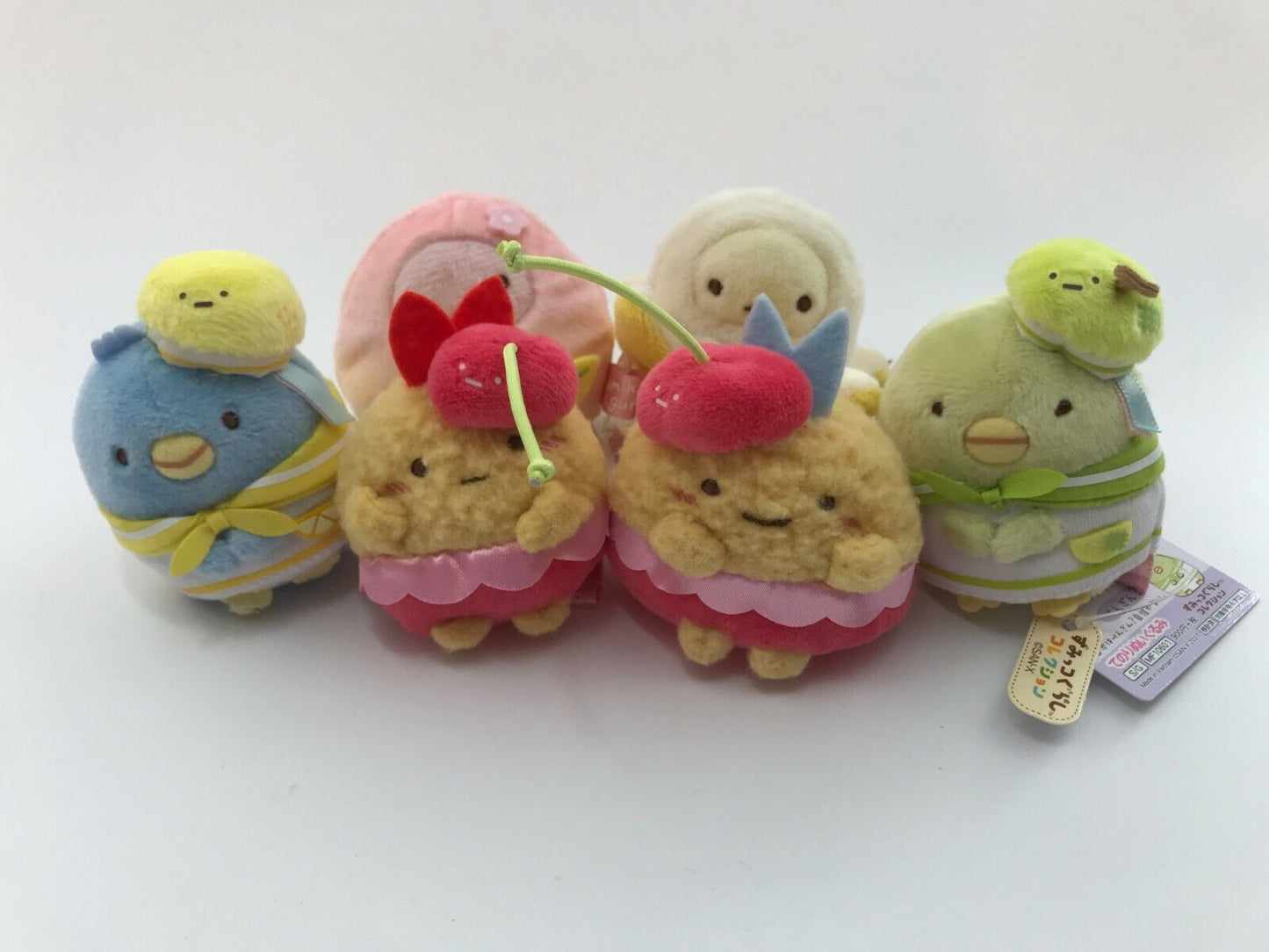 San-X Sumikko Gurashi  Tenori Plush Toy Set of 6 PenPen Fruits Vacation MF10601